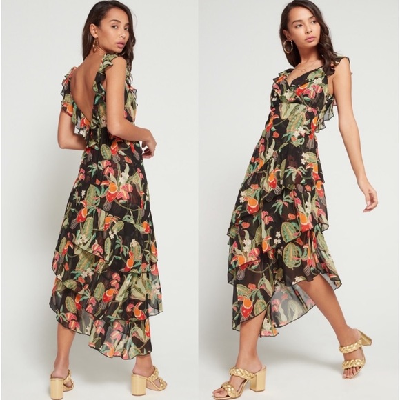 Show Me Your MuMu Dresses & Skirts - Show Me Your Mumu Samba Maxi Dress in Toucan Tango XS
